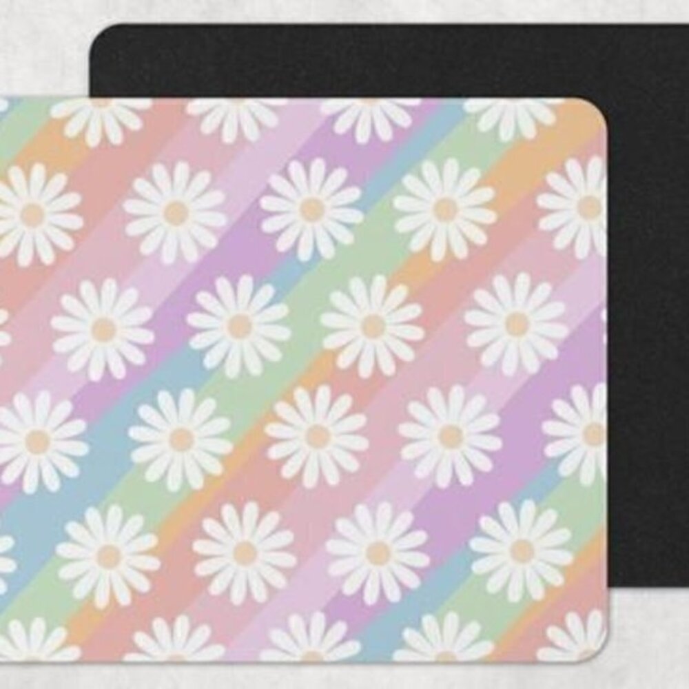 Rainbow Daisy Mouse Pad